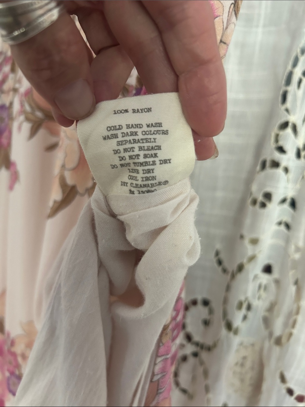 Spell and the Gypsy Blue skies Cream Floral Midi slip dress - Picture 4 of 10